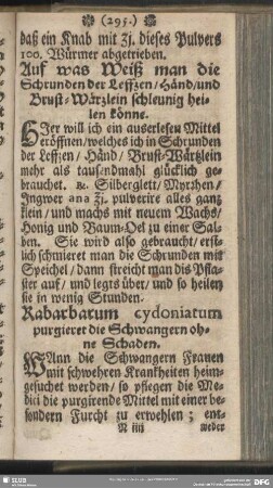 Kabardarum cydoniatum purgieret die Schwangern ohne Schaden