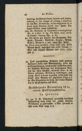22-51, Nachstehende Sammlung ist in neuen Halbfranzbänden - Kupferstiche