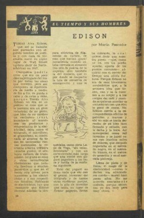 Edison : El tiempo y sus hombres