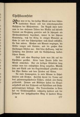 177-189, Christbaumfeier