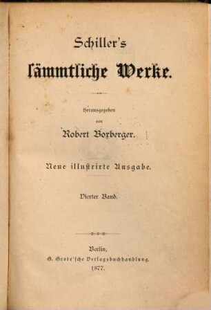 Schillers Werke, 4