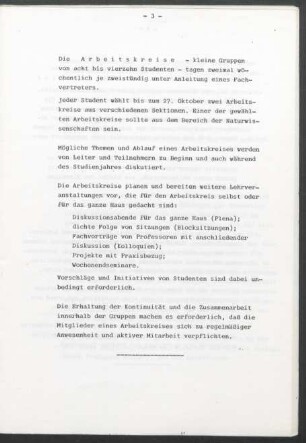 Erläuterungen "Arbeitskreise"