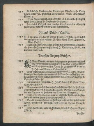 Rechts Bücher Teutsch.