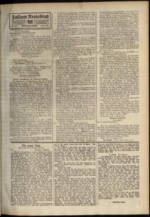 Zweite Ausgabe vom Mittwoch, den 18. August 1915.