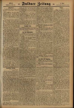 Zweite Ausgabe vom Samstag, den 22. Mai 1915.