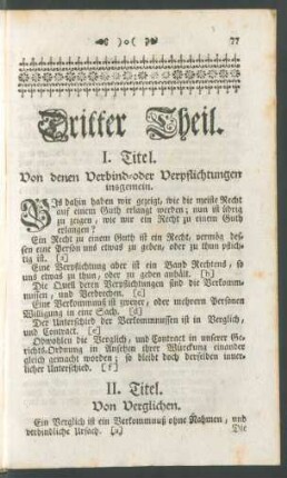 I. Titel - X. Titel
