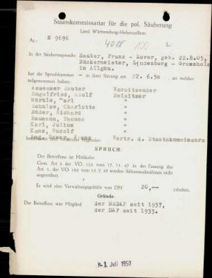Hauber, Franz Xaver