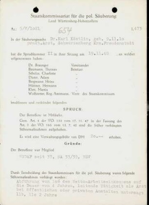 Köstlin, Karl, Dr.