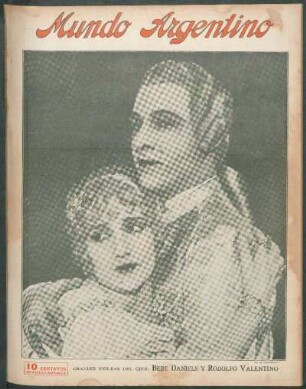 Grandes figuras del cine: Bebe Daniels y Rodolfo Valentino [Fotografía]