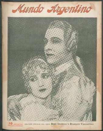 Grandes figuras del cine: Bebe Daniels y Rodolfo Valentino [Fotografía]