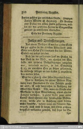 Zusäze und Verbesserungen