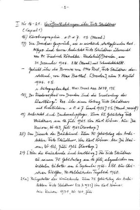 II. Veröffentlichungen über Fritz Steudtner