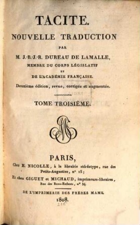 Tacite, 3