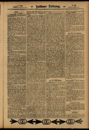 Zweite Ausgabe vom Montag, den 29. September 1913.