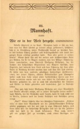 III. Mannhaft