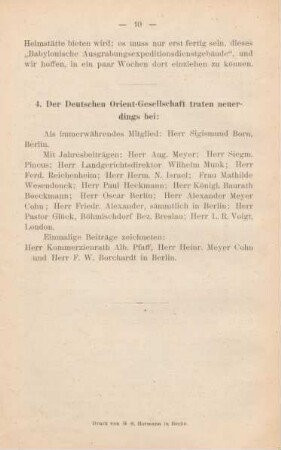 4. Der DOG traten neuerdings bei