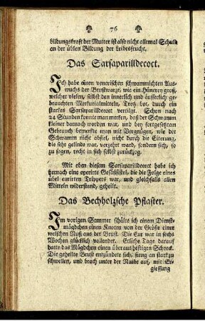 Das Bechholzsche Pflaster