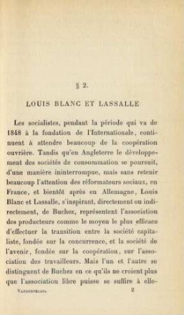 § 2. Louis Blanc Et Lassalle
