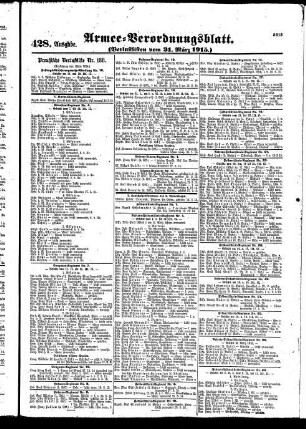 428.Ausgabe. Mittwoch, 31. März 1915