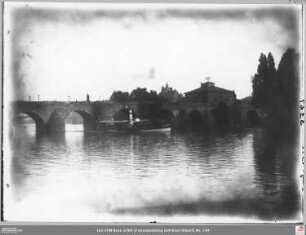 Alte Brücke mit Brückenmühle von Nordwesten