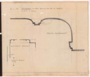 Reichsluftfahrtministerium, Berlin: Zimmer Abteilungsleiter M[inister-].R[at]. Scheidt Q2R: Stuckprofil Schnitte