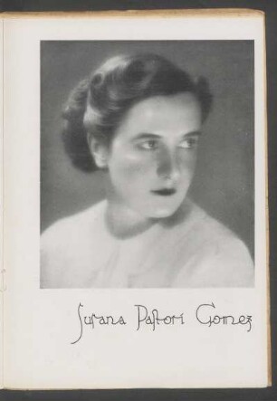 [Fotografía de] Susana Pastori Gómez