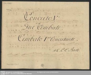 Cembalo I: Concertante.