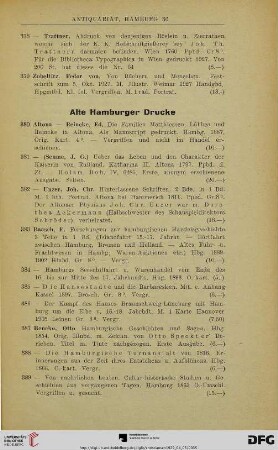 Alte Hamburger Drucke (Nr. 380-469)