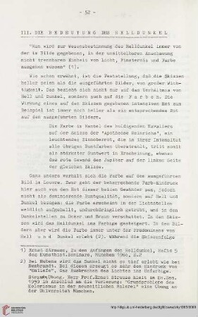 III. Die Bedeutung des Helldunkel
