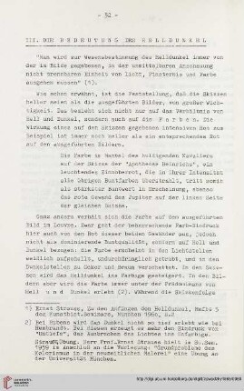 III. Die Bedeutung des Helldunkel