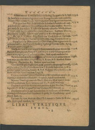 Libri Utriusque Iuris.