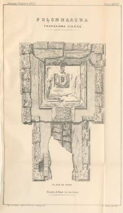 Plate XIII'B'. Polonnaruwa. Thupârâma Viháré. Plan of roof