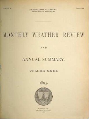 Monthly weather review. 23. 1895 (1896)