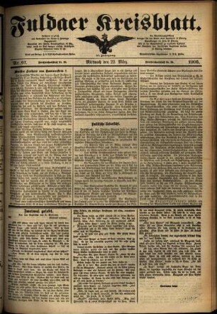 Ausgabe vom Mittwoch, den 22. März 1905.