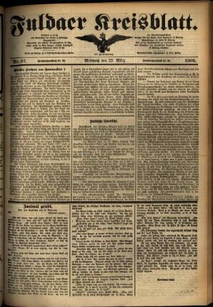 Ausgabe vom Mittwoch, den 22. März 1905.