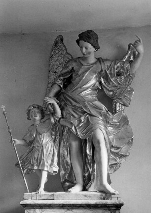 Schutzengel : Schutzengel (1701/1800). Virgen, Pfarrkirche Sankt Virgilius, Sakristei