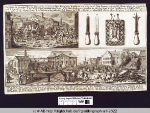 Das Attentat auf Ludwig XV. und die Hinrichtung des Täters.