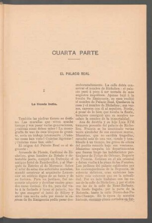 Cuarta parte - El Palacio Real