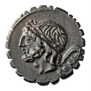 Münze, Denar (serratus), 106 v. Chr.