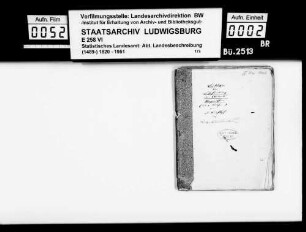 Beiträge des [Esslinger Konrektors] Karl Pfaff zur historiographischen Beschreibung des Oberamts