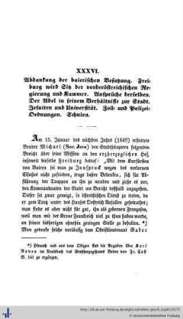 XXXVI.Abdankung der baierischen Besatzung