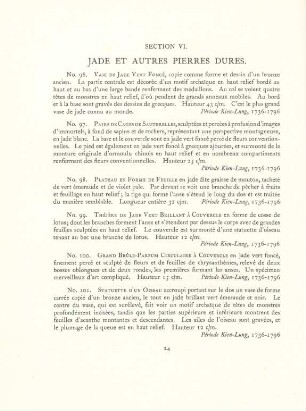 Section VI. Jade et autres pierres dures