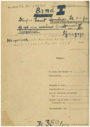 Wagner, Georg, Oberpostinspektor, Sulz: Strafakte Wagner, Georg, Oberpostinspektor, Sulz u.a., Band 1, Qu.1-200