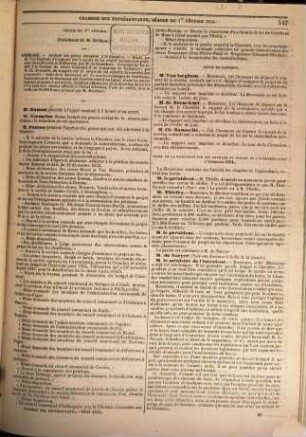 Annales parlementaires de Belgique. Session législative. 1854,2/3 = Febr. - März