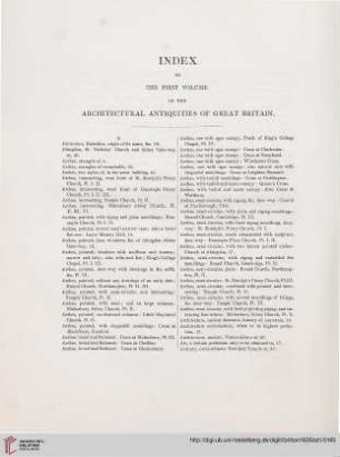 Index to the first volume