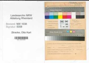 Entnazifizierung Otto Karl Stracke , geb. 09.01.1908 (Lehrer)