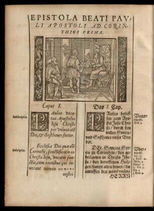 Epistola Beati Pauli Apostoli Ad Corinthios Prima.