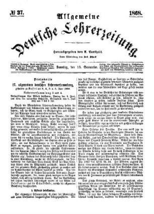 Protokolle der 17. allgemeinen deutschen Lehrerversammlung