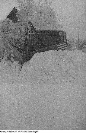 Winter, Landschaften, Skilangläufer, 1956/1957