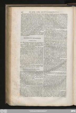 Membrum Secundum Peraedicato Textus.